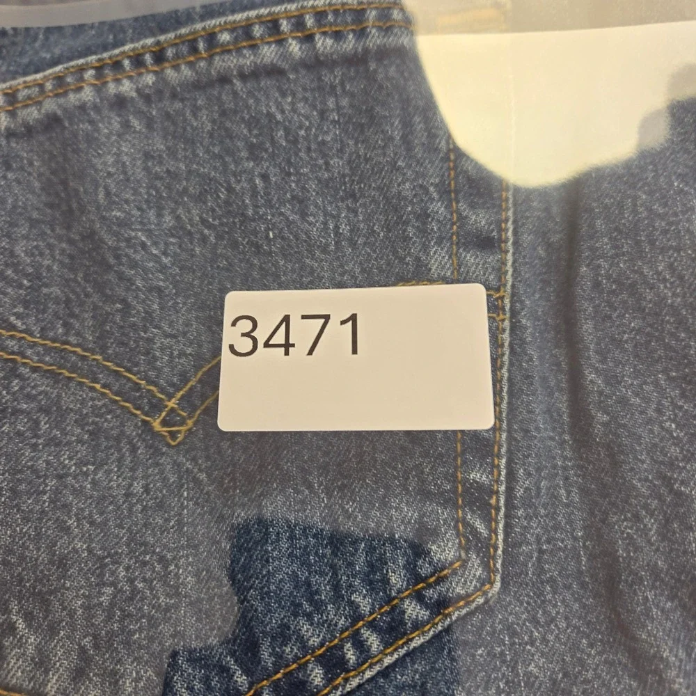 Levis 501 Original Fit Jeans Mens 38x32 Blue Denim Straight Leg Button Fly NEW